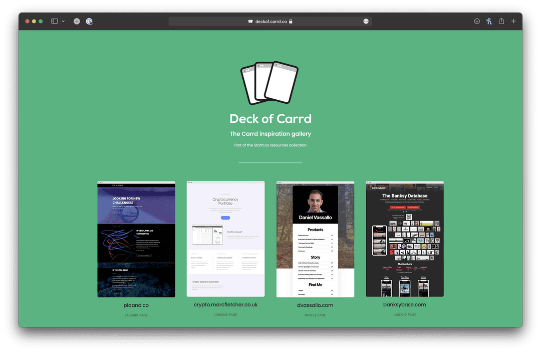 Deck of Carrd