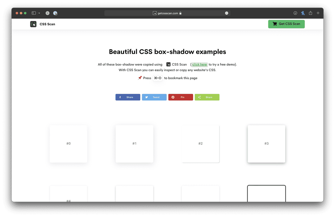 CSS Box Shadows
